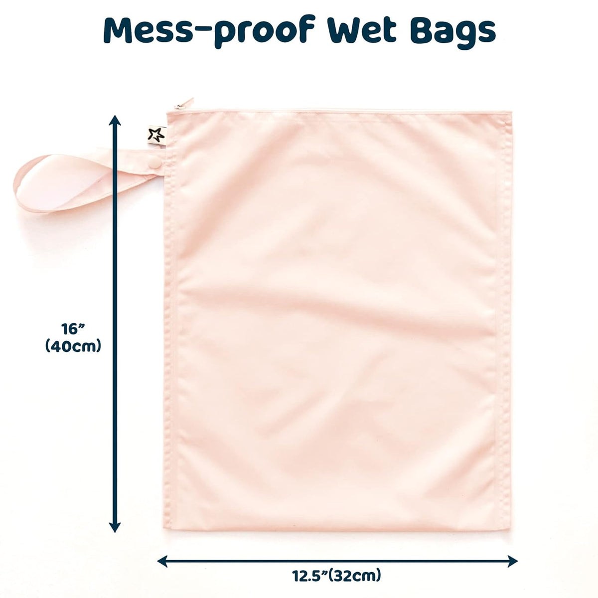 Tiny Twinkle Mess Proof Wet Bags | Reusable Waterproof Wet Bags for Swimsuits | Baby Clothes | Travel & Diaper Bag (Pink, Brown Checkers) - Colors B