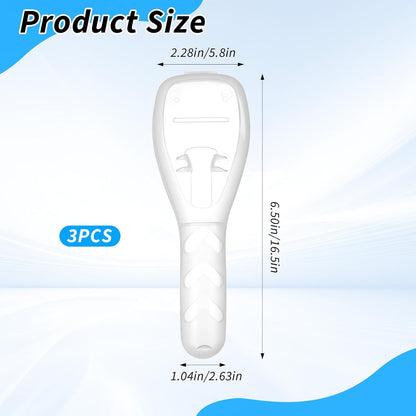 Xindojuz 3 PCS Clear Portable Men Manual Razor Travel Case, Protector Plastic Box Cover Container Storage Shaver Holder Protector Case Organizer Men's Electric Shaver Accessories