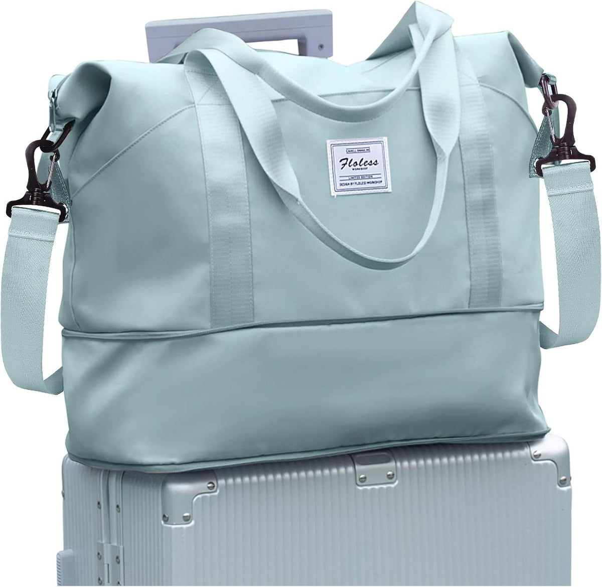 Travel Duffel Bag, Sports Tote Gym Bag, Shoulder Weekender Overnight Bag for Women - Colors B