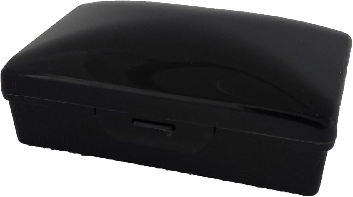American Comb Travel Soap Box with lid - Clear White - Perfect for Traveling, Gym, or Storage. Made in The USA.