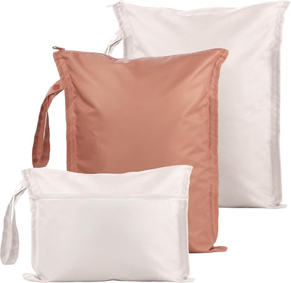 RelaxScene Wet Dry Bags Water Resistant - Reusable Waterproof Wet Dry Bag for Swimsuits & Baby Clothes - Leakproof Storage Pouch Bag for Travel & Baby Diaper - Travel Laundry Daycare Bags