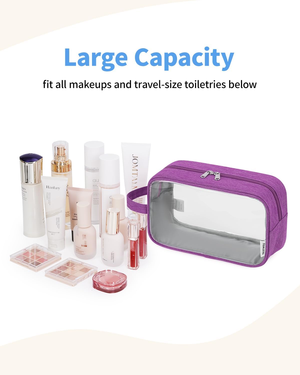 Narwey Travel Toiletry Bag for Women Traveling Dopp Kit Men Travel Bag for Toiletries Cosmetic Bag Makeup Bag Medicine Bag for Traveling (Black)