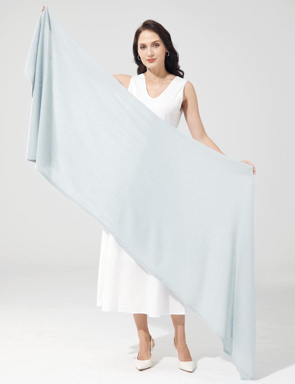 Soft Cashmere Blend Wrap Chic Scarf Stole for Women Wayfarer Travel Extra Large 87"x28" - Colors A
