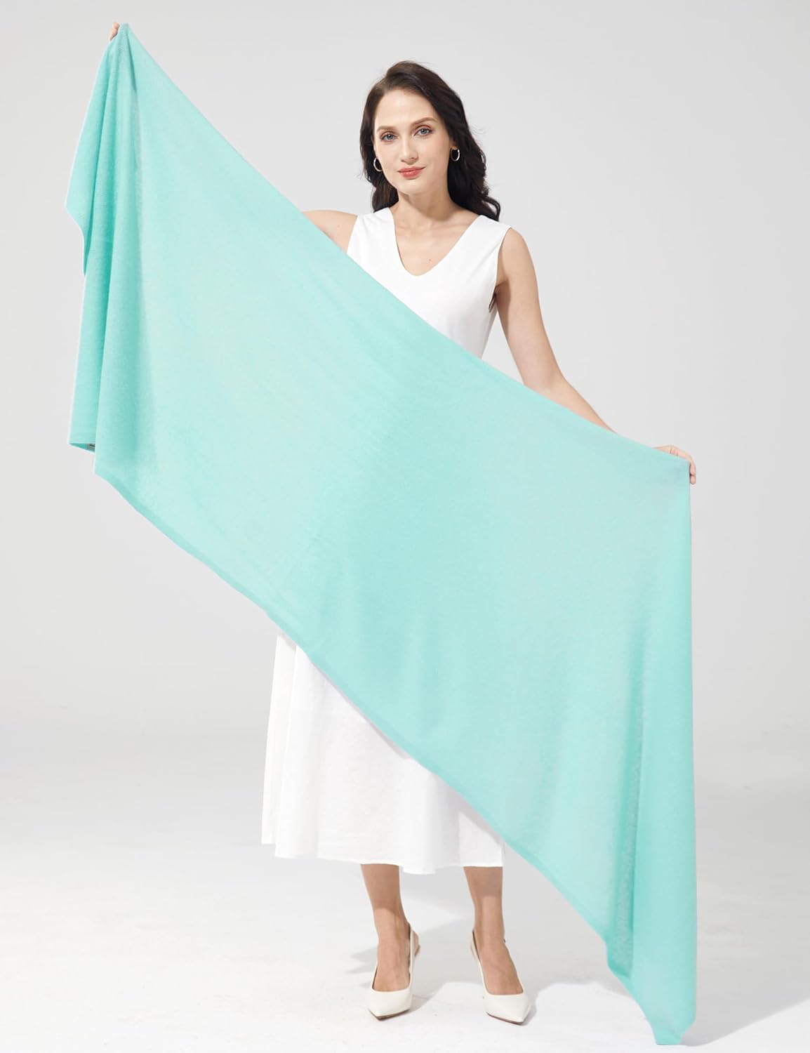 Soft Cashmere Blend Wrap Chic Scarf Stole for Women Wayfarer Travel Extra Large 87"x28" - Colors B