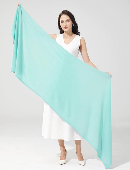 Soft Cashmere Blend Wrap Chic Scarf Stole for Women Wayfarer Travel Extra Large 87"x28" - Colors B