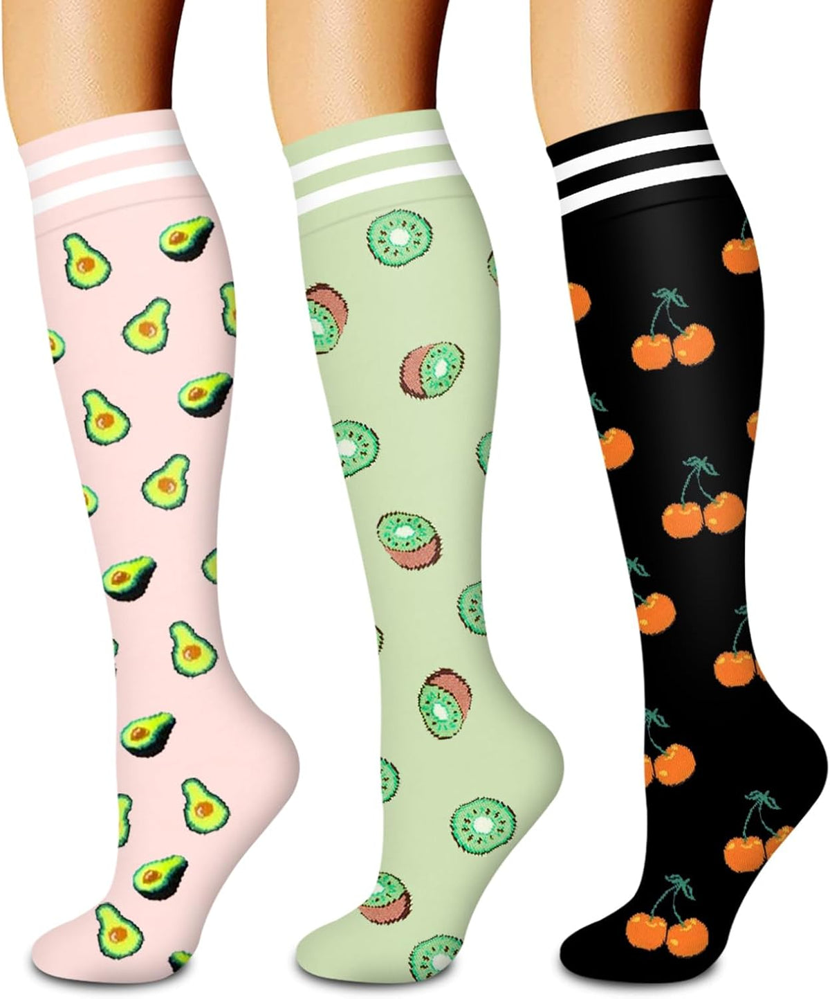 Laite Hebe 3 Pack Medical Compression Sock-Compression Sock For Women and Men Circulation -Best for Running,Nursing,Athletic Sports