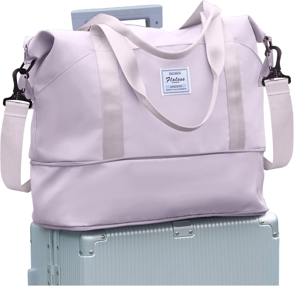Travel Duffel Bag, Sports Tote Gym Bag, Shoulder Weekender Overnight Bag for Women - Colors B