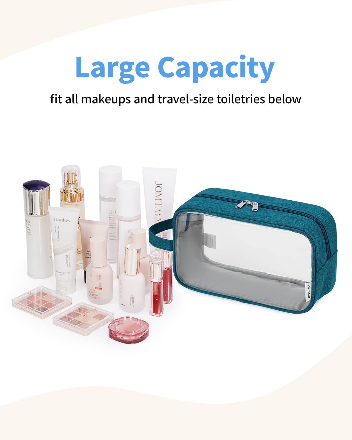 Narwey Travel Toiletry Bag for Women Traveling Dopp Kit Men Travel Bag for Toiletries Cosmetic Bag Makeup Bag Medicine Bag for Traveling (Black)