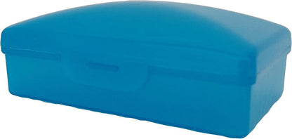 American Comb Travel Soap Box with lid - Clear White - Perfect for Traveling, Gym, or Storage. Made in The USA.