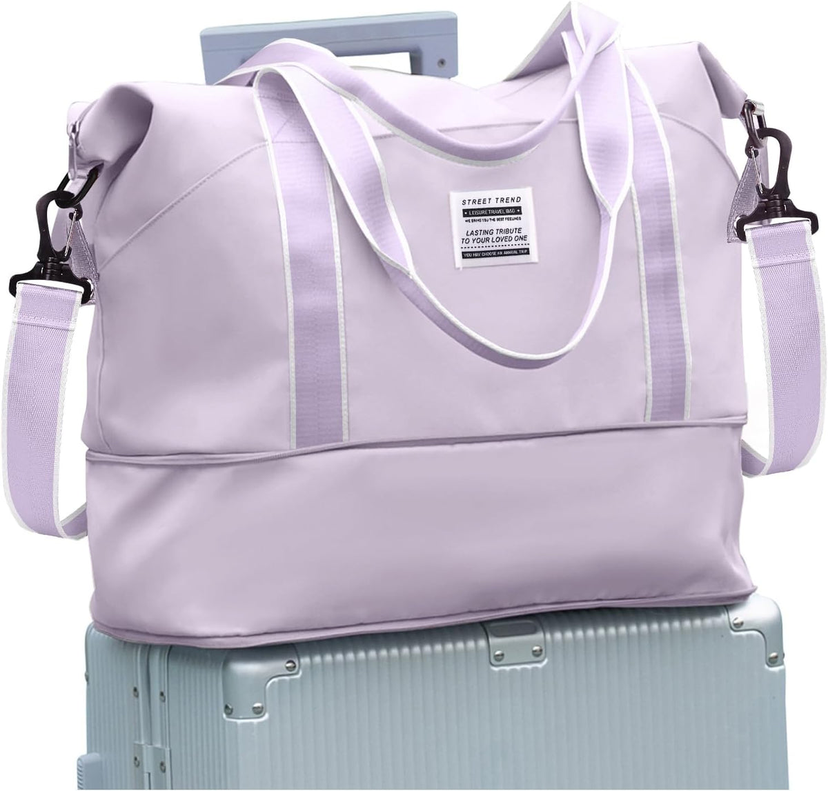 Travel Duffel Bag, Sports Tote Gym Bag, Shoulder Weekender Overnight Bag for Women - Colors A