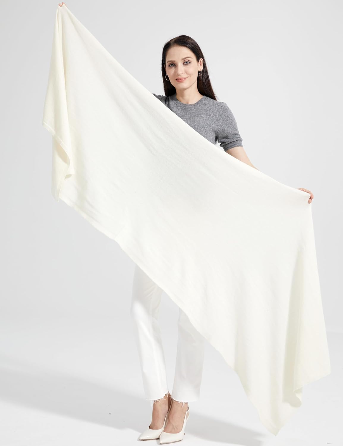 Soft Cashmere Blend Wrap Chic Scarf Stole for Women Wayfarer Travel Extra Large 87"x28" - Colors B