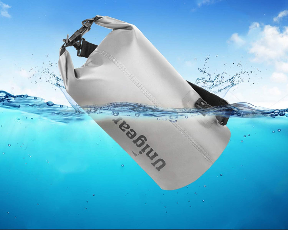 Unigear Dry Bag Waterproof, 2L/5L/10L/20L/30L/40L Floating and Lightweight Bags for Kayaking, Boating, Fishing, Swimming and Camping with Waterproof Phone Case