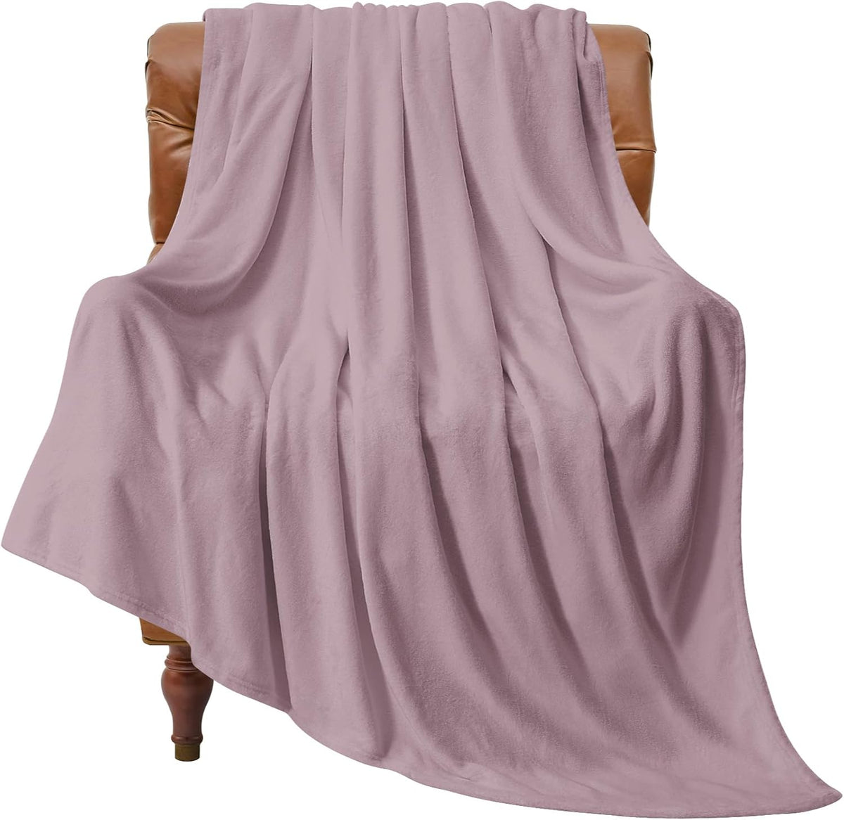 Fleece Blanket Soft Plush Throw for Couch Black 50"x60" - Colors A