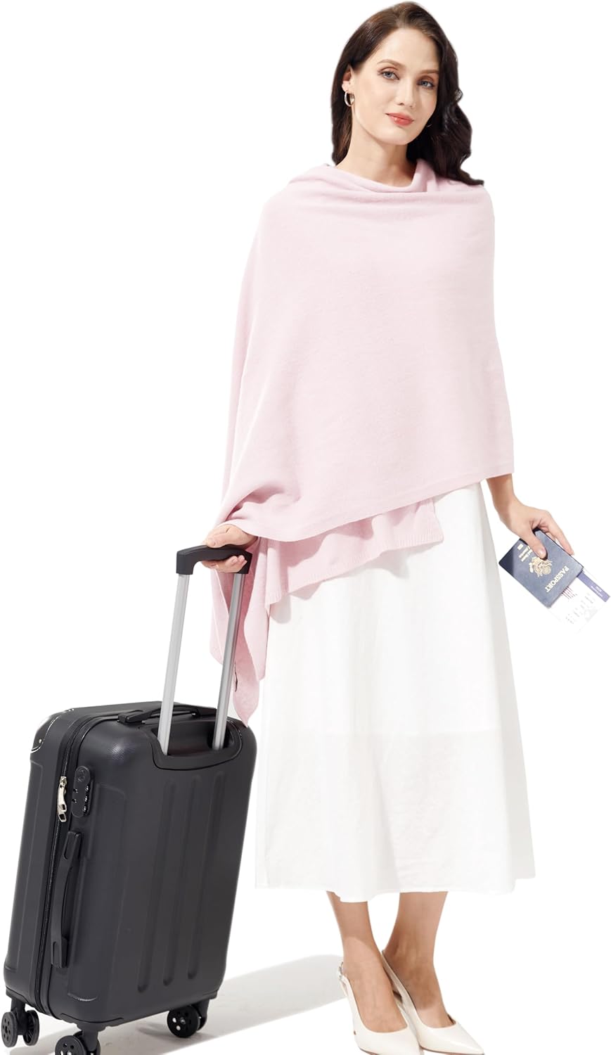 Soft Cashmere Blend Wrap Chic Scarf Stole for Women Wayfarer Travel Extra Large 87"x28" - Colors A