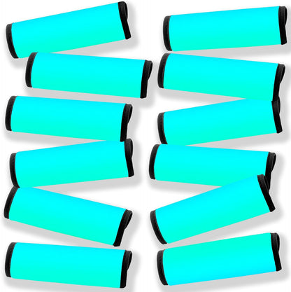Luggage Handle Wrap 12 Pack-Bulk Luggage Handle Wraps For Suitcases Neoprene Handle Wraps/Cover/Grips For Carry on/Bag/Car Travel Accessories For Luggage (Green 4.0)