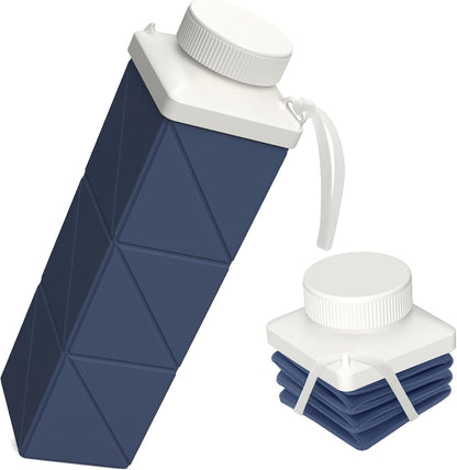 Collapsible Water Bottles 21oz/610mL, Silicone Travel Water Bottle