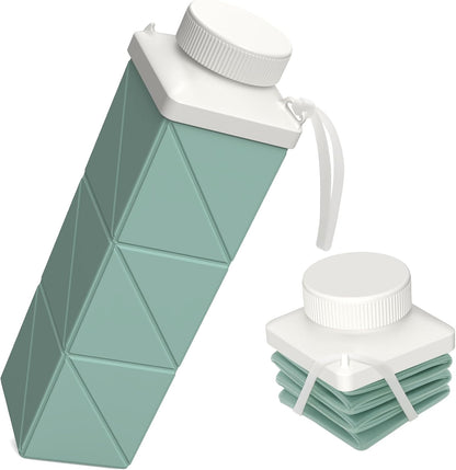 Collapsible Water Bottles 21oz/610mL, Silicone Travel Water Bottle