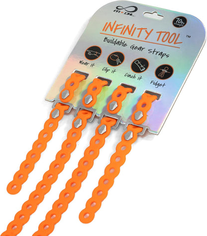 MODL Infinity Tool™ Modular Gear Straps (4-Pack) for Camping, Travel & EDC