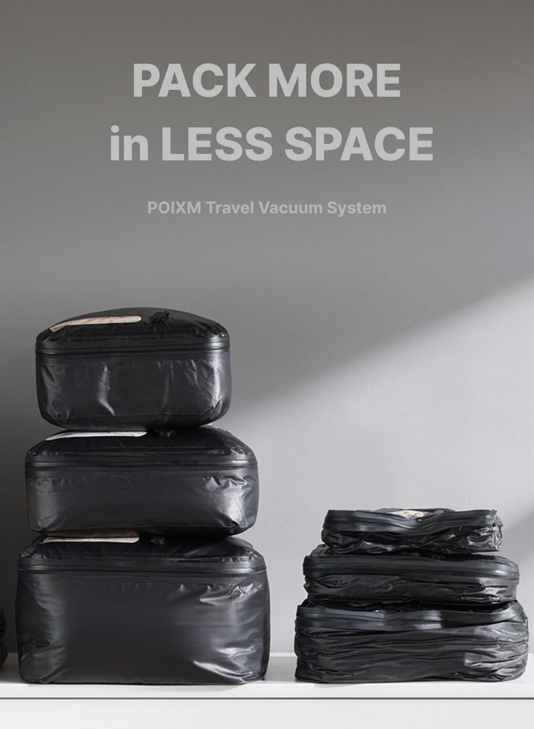 Travel Vacuum Bags with Pump, Carry-On Space Saver, Medium