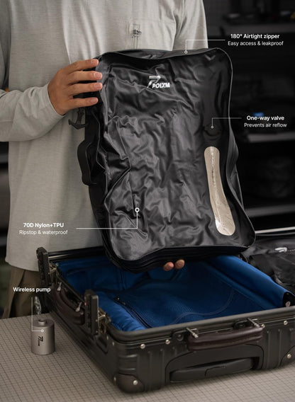 Travel Vacuum Bags with Pump, Carry-On Space Saver, Medium