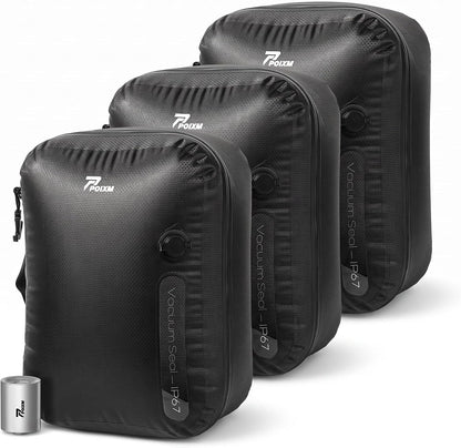 Travel Vacuum Bags with Pump, Carry-On Space Saver, Medium
