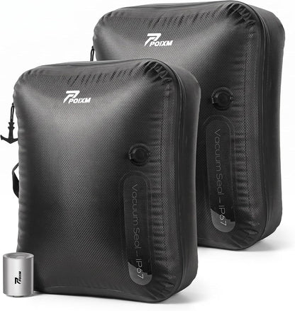 Travel Vacuum Bags with Pump, Carry-On Space Saver, Medium