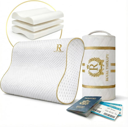 Travel Memory Foam Cervical Pillow – Contour Pillow for Neck and Shoulder Pain
