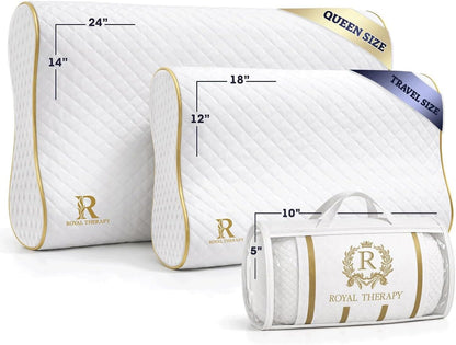 Travel Memory Foam Cervical Pillow – Contour Pillow for Neck and Shoulder Pain