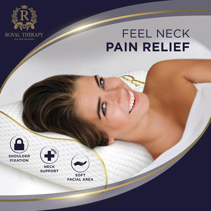 Travel Memory Foam Cervical Pillow – Contour Pillow for Neck and Shoulder Pain