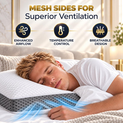 Travel Memory Foam Cervical Pillow – Contour Pillow for Neck and Shoulder Pain