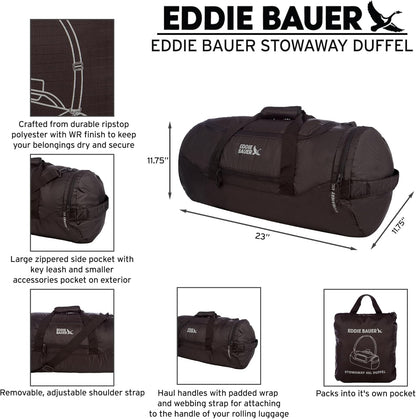 Stowaway Packable Duffel Bag, 45L, Dark Smoke