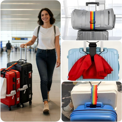 Luggage Straps for Suitcases Luggage Straps, 2-Piece Black