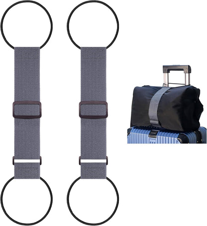 Luggage Straps for Suitcases Luggage Straps, 2-Piece Black