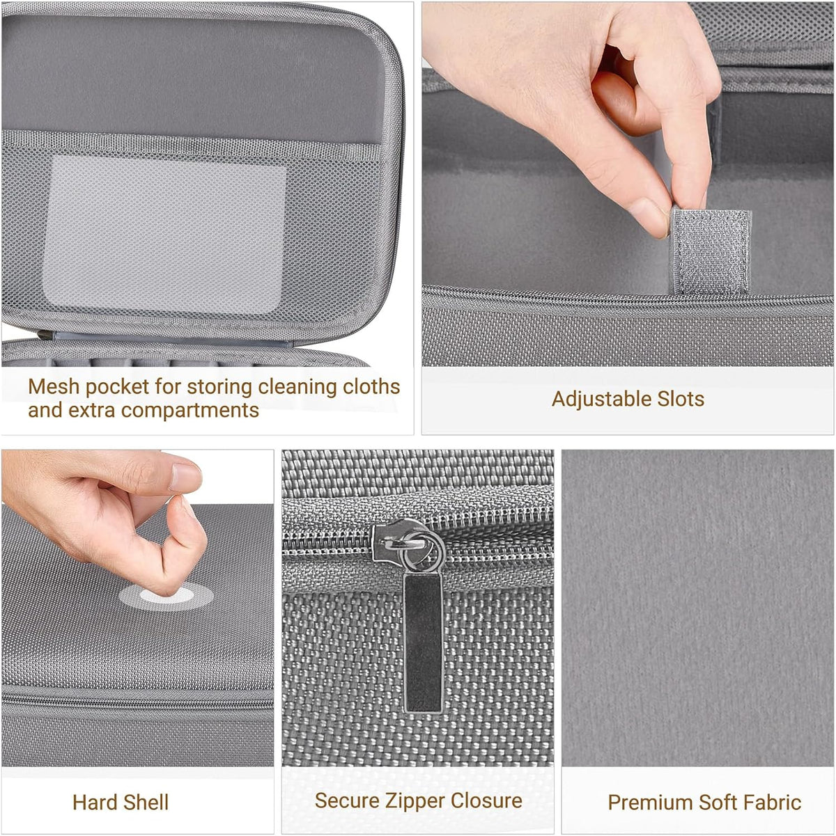 Travel Sunglasses Case Glass Organizer Multiple Pairs Adjustable Slot
