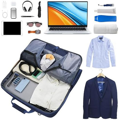 Carry On Suit Garment Bags, Travel Luggage Bag for Men Women, Blue