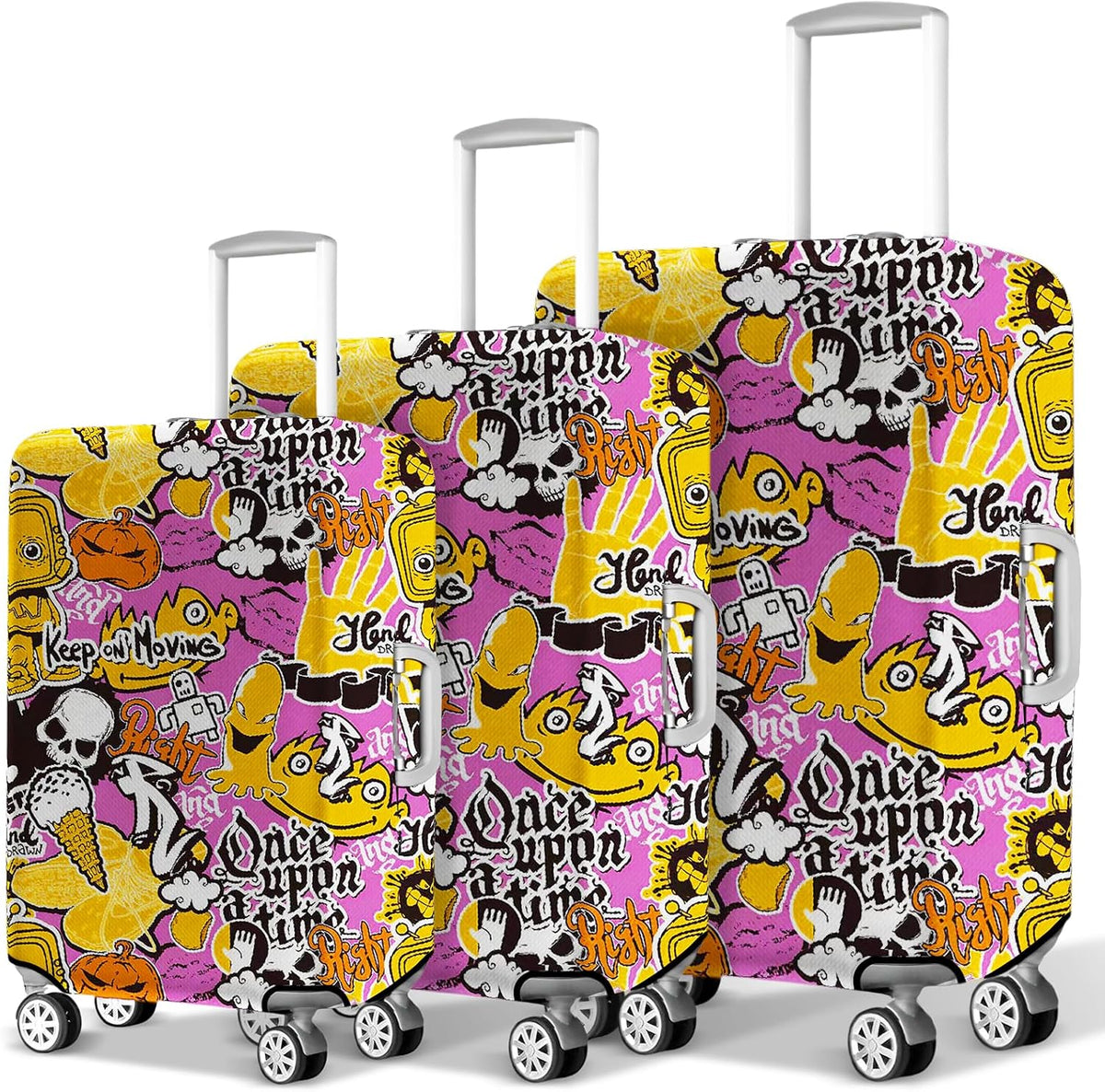 Suitcase Covers for Luggage 3 Pack 0.4mm Heavy Duty Clear PVC Waterproof