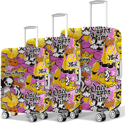 Suitcase Covers for Luggage 3 Pack 0.4mm Heavy Duty Clear PVC Waterproof