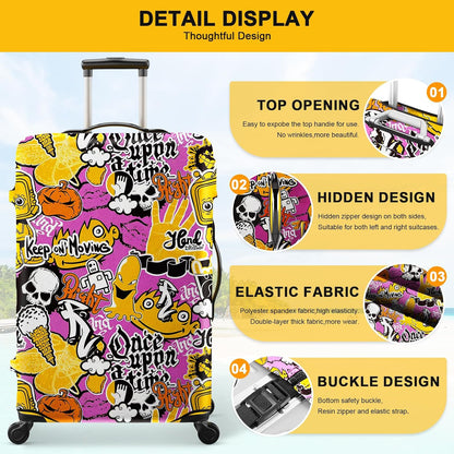 Suitcase Covers for Luggage 3 Pack 0.4mm Heavy Duty Clear PVC Waterproof