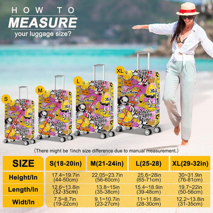Suitcase Covers for Luggage 3 Pack 0.4mm Heavy Duty Clear PVC Waterproof