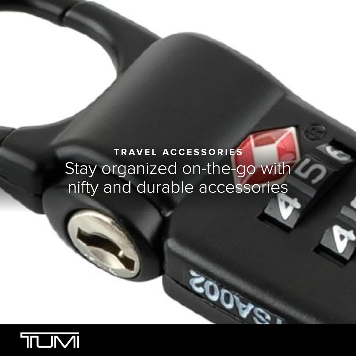 TSA Lock Box - Combination Lock for Luggage & Backpack - TSA-Approved Locks - Travel Security Accessories - Set of 3 - Black/Silver/Red