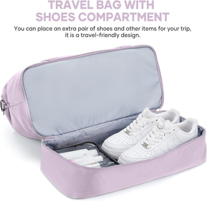 Travel Duffel Bag, Sports Tote Gym Bag, Shoulder Weekender Overnight Bag for Women - Colors A