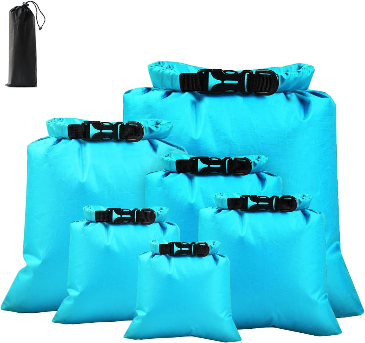 Dry Bags Waterproof, Lightweight Dry Bags for Kayaking Waterproof，Outdoor Waterproof Bag for Kayaking Hiking Boating Camping