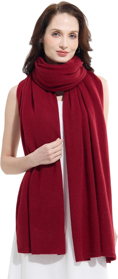 Soft Cashmere Blend Wrap Chic Scarf Stole for Women Wayfarer Travel Extra Large 87"x28" - Colors B