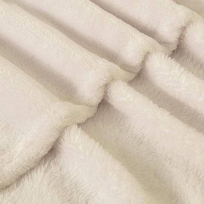 Fleece Blanket Soft Plush Throw for Couch Black 50"x60" - Colors A