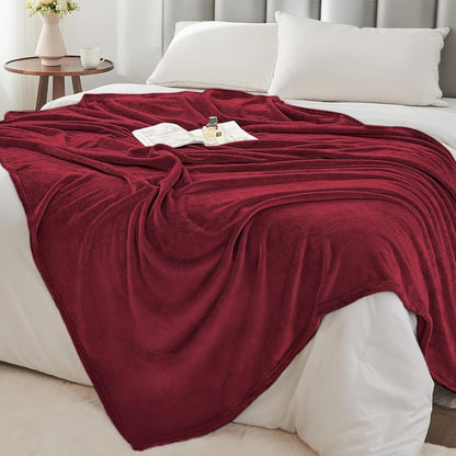 BEDELITE Fleece Blanket Black Throw Blankets for Couch & Bed, Luxury Plush Cozy Fuzzy Blanket 50x60 inches, Super Soft Warm Lightweight Throw Blanket for Travel Camping - Colors B