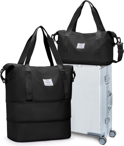 Travel Duffel Bag, Sports Tote Gym Bag, Shoulder Weekender Overnight Bag for Women - Colors B