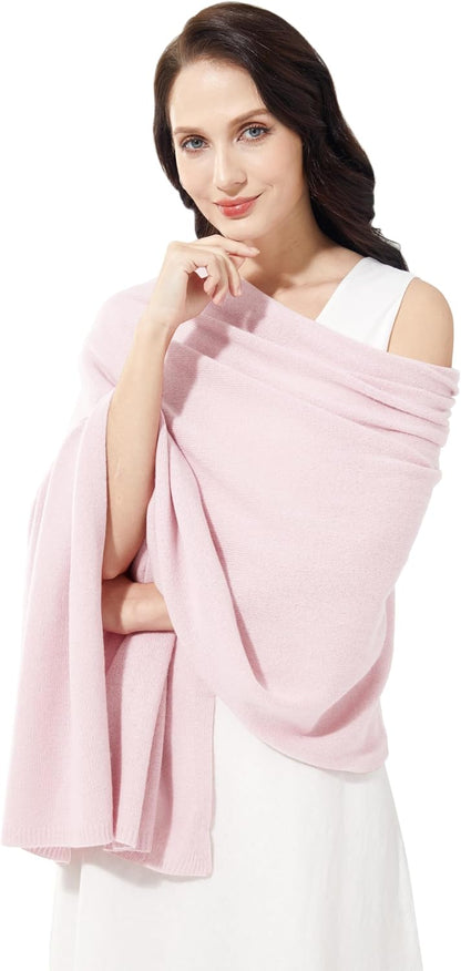 Soft Cashmere Blend Wrap Chic Scarf Stole for Women Wayfarer Travel Extra Large 87"x28" - Colors A