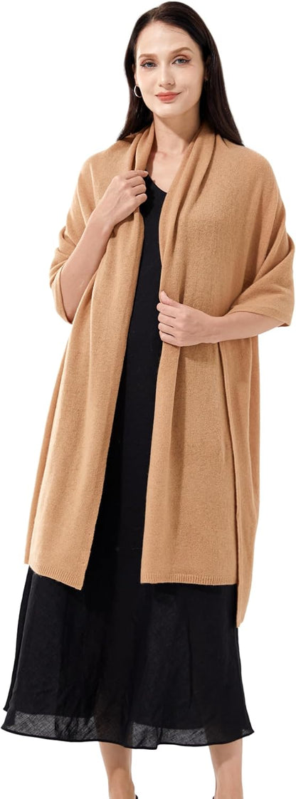 Soft Cashmere Blend Wrap Chic Scarf Stole for Women Wayfarer Travel Extra Large 87"x28" - Colors A