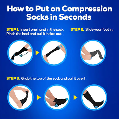 SB SOX Compression Socks for Men & Women (20-30mmHg) – Best Compression Socks for Flying, Medical, Sports, Wide Calf Fit, and Daily Wear