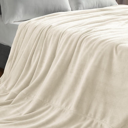 Fleece Blanket Soft Plush Throw for Couch Black 50"x60" - Colors A